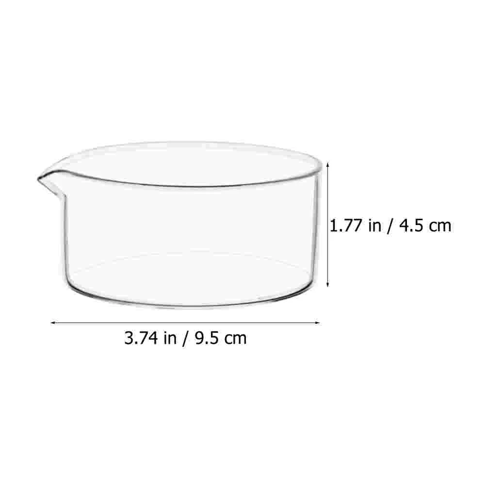 Round glass crystallization dish with spout evaporation tool laboratory supplies petri dishes 90Mm for educational