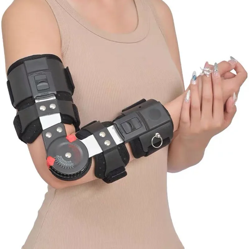 Medical Orthopedic Hinged Rom Elbow Brace-Adjustable Post Op Elbow Stabilizer Splint-For Elbow Fractures-Trauma Orthopedic Brace 3