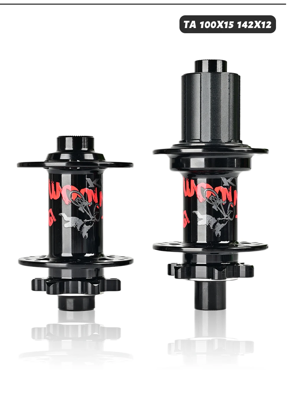 Bicycle hub front 2 rear 4 bearings mountain hub 6 pawl 72T noise hub