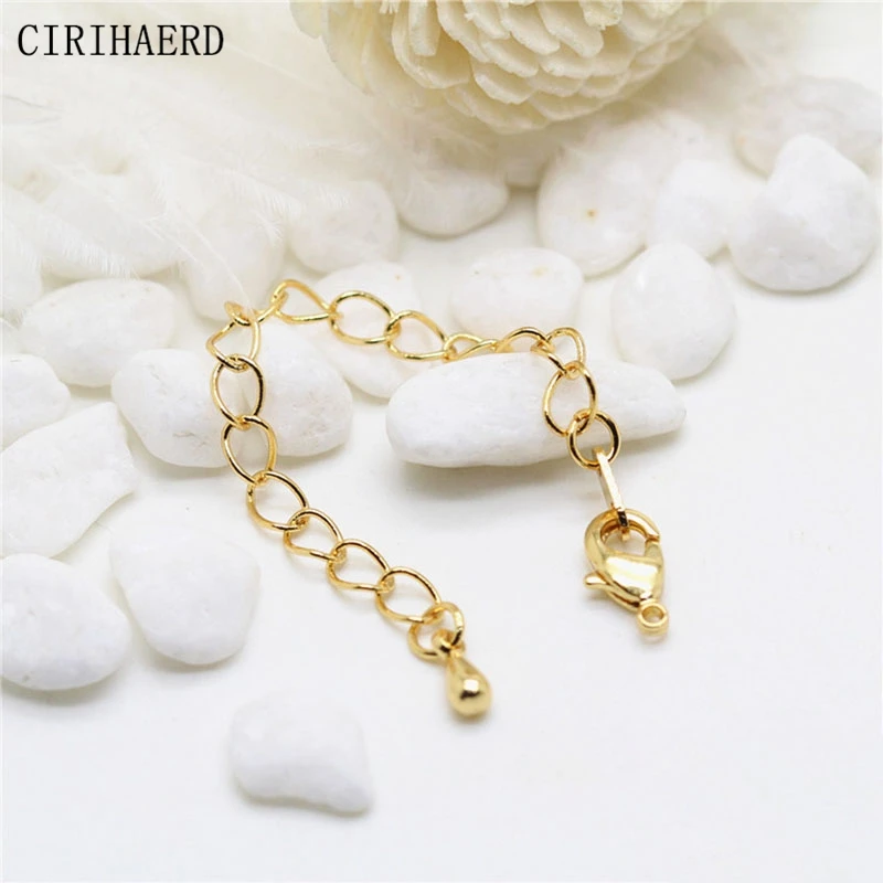 14K Gold Filled Chain Extender For Necklace Bracelet Wholesale Extensions &  Extenders with spring clasp K-397