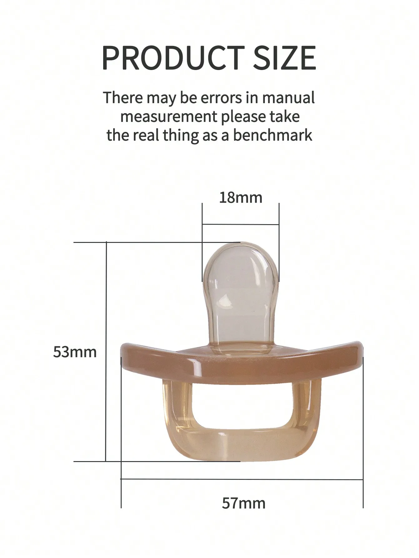 Silicone Pacifier 1 Pcs Baby Pacifier For Soothing Nighttime Sleep Flat Soft Breathable Design Baby Reborn Silicone For Accessories Newborn