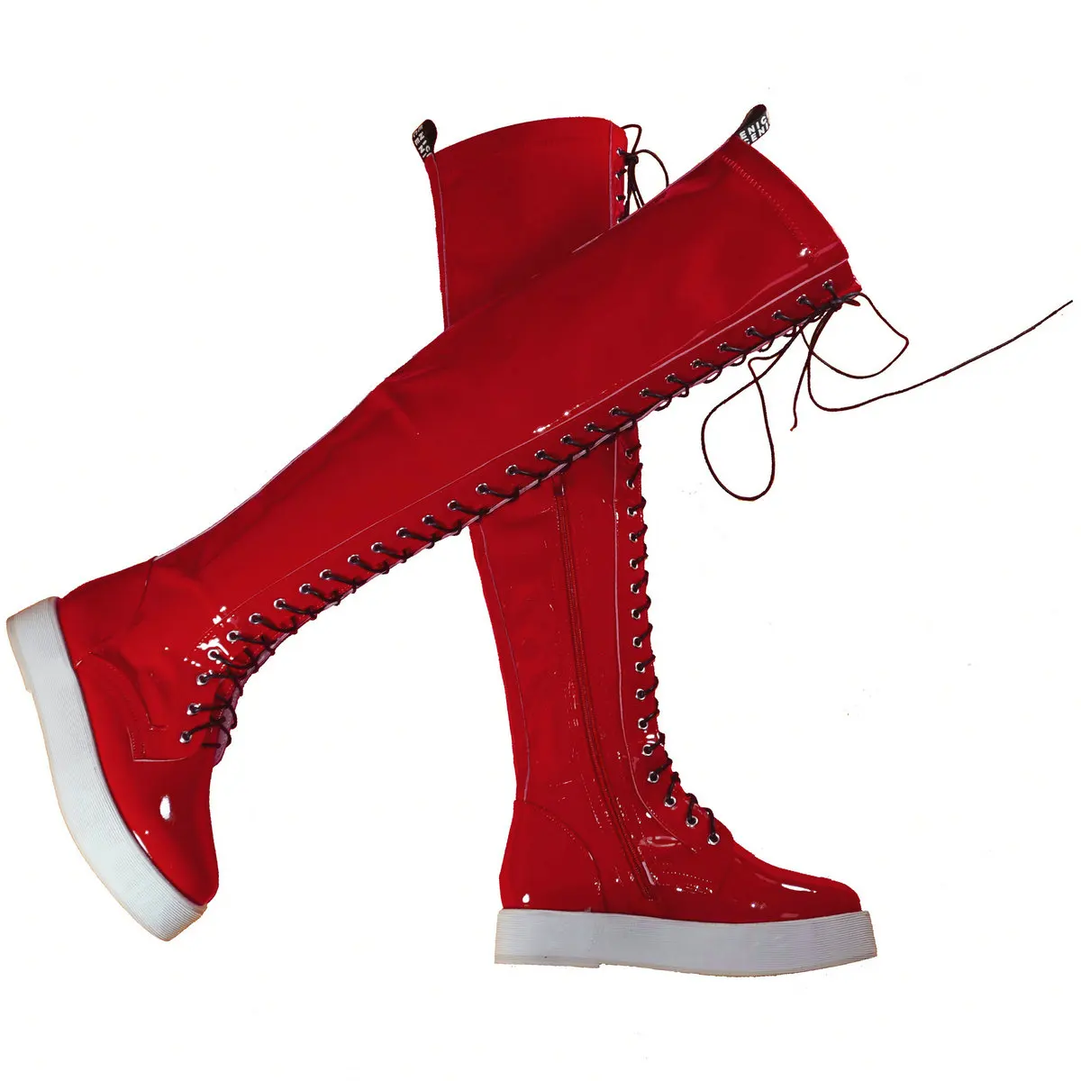 Plateau-Pumps, Größe 48, Schuhe für Damen, Übergröße 49, Lackleder, Overknee-hohe Stiefel, Größe 47, klobige Turnschuhe, große Größe 50 Schuhe – Detail 9