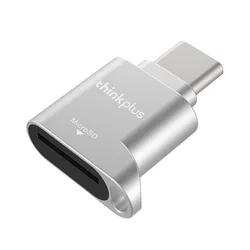 Lenovo Thinkplus USB - C Micro SD Card Reader - Compact Metal Adapter (Type C Plug)