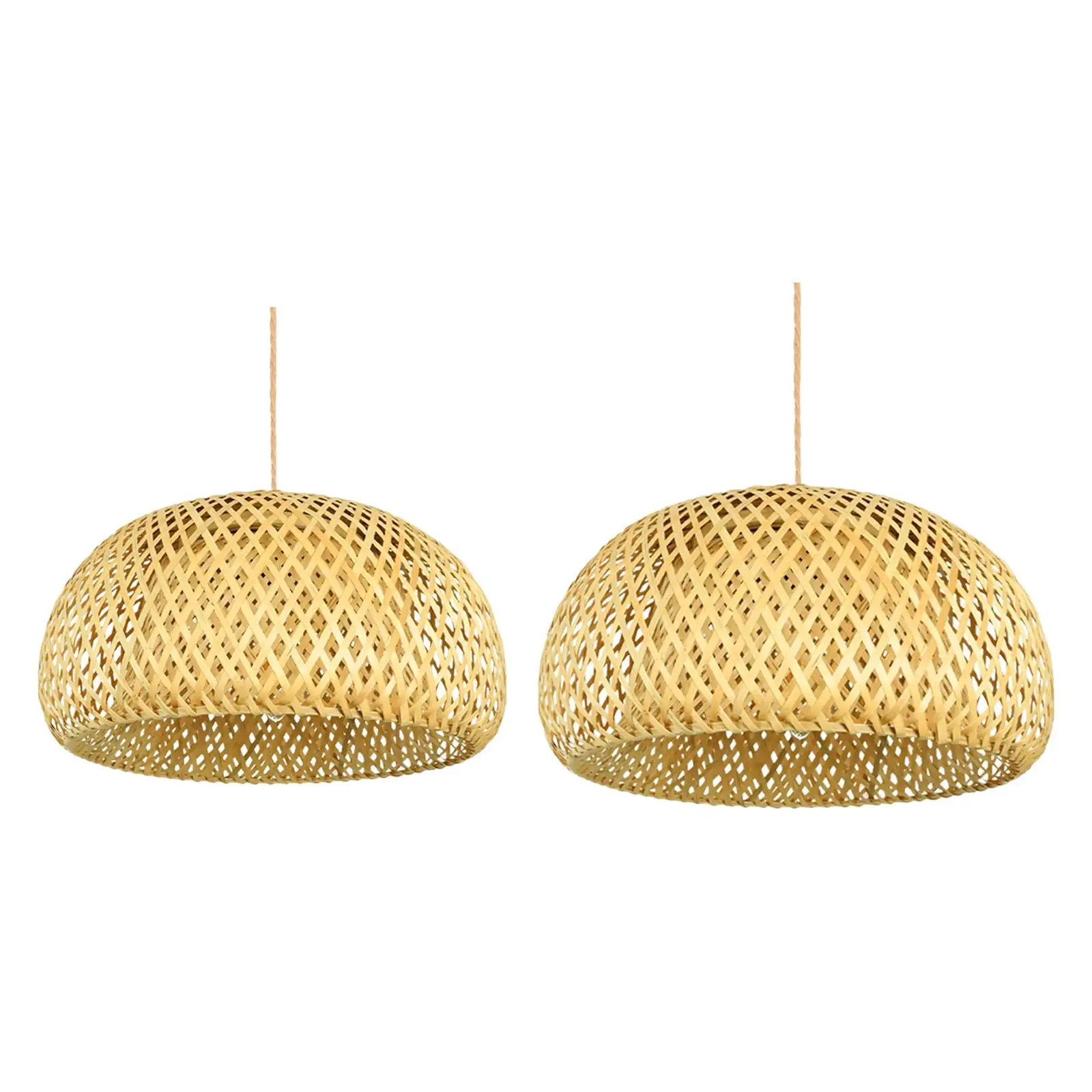 Wicker Pendant Hanging Light Lampshade Pendant Light Cover Hanging