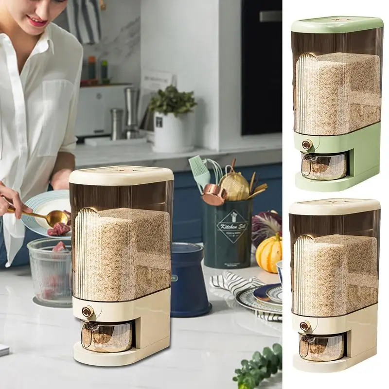 

Transparent 22 Lbs Food Grade Storage Containers Food Containers with Scale Lightweight Storage Box for Rice Flour Salt Oat etc