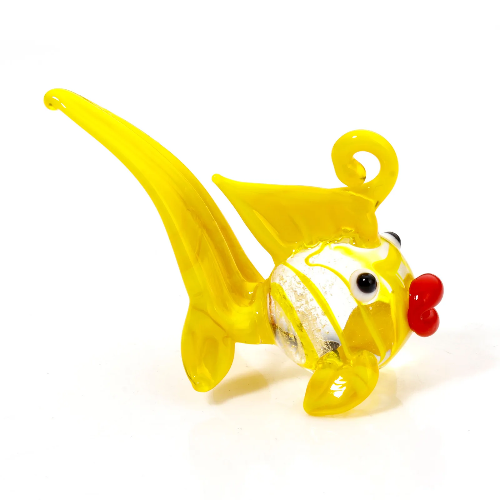 1 Stück 3D Goldfisch Lampwork Glas Ozean Schmuck Charms Halskette Anhänger Aquarium Dekor Zubehör DIY Handwerk Ornamente – Detail 9