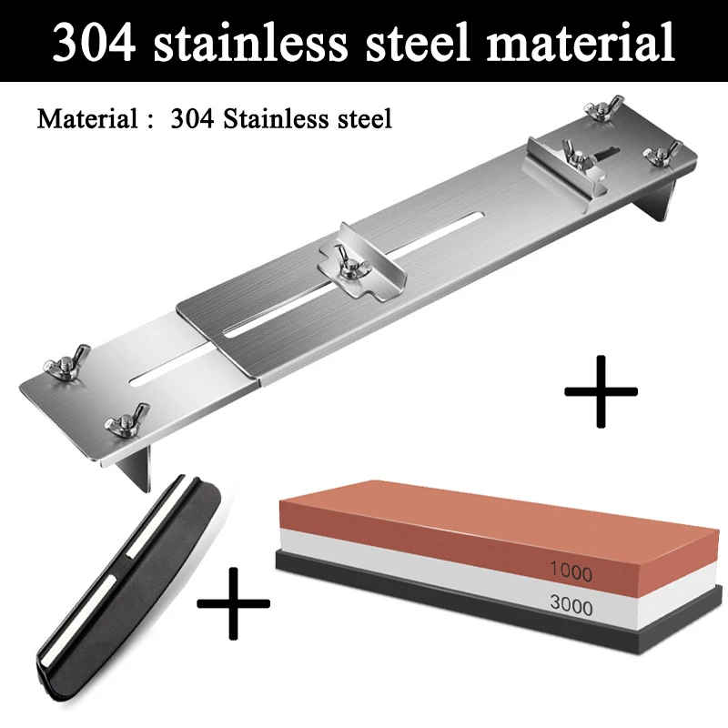 Whetstone Knife Sharpener Water Stone Plate Grinding Charcoal Stone Base Angle Guide Adjustable Whetstones Sink Bridge Holder