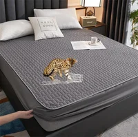 Home Waterproof Bed Cover Stretch Breathable Mattress Cover For Bedroom Living Room Cartoon Waterproof Mattress Protector160x200 2