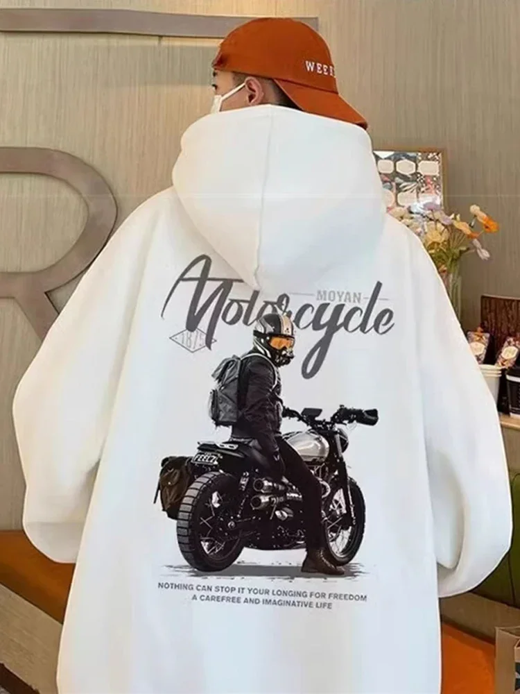 thumbnail image 1 of Sudadera con capucha con estampado de motocicleta para hombre, nueva sudadera de anime, hip hop, moda polar Y2K, ropa de calle informal para hombre, sudadera con capucha, 1 of 5