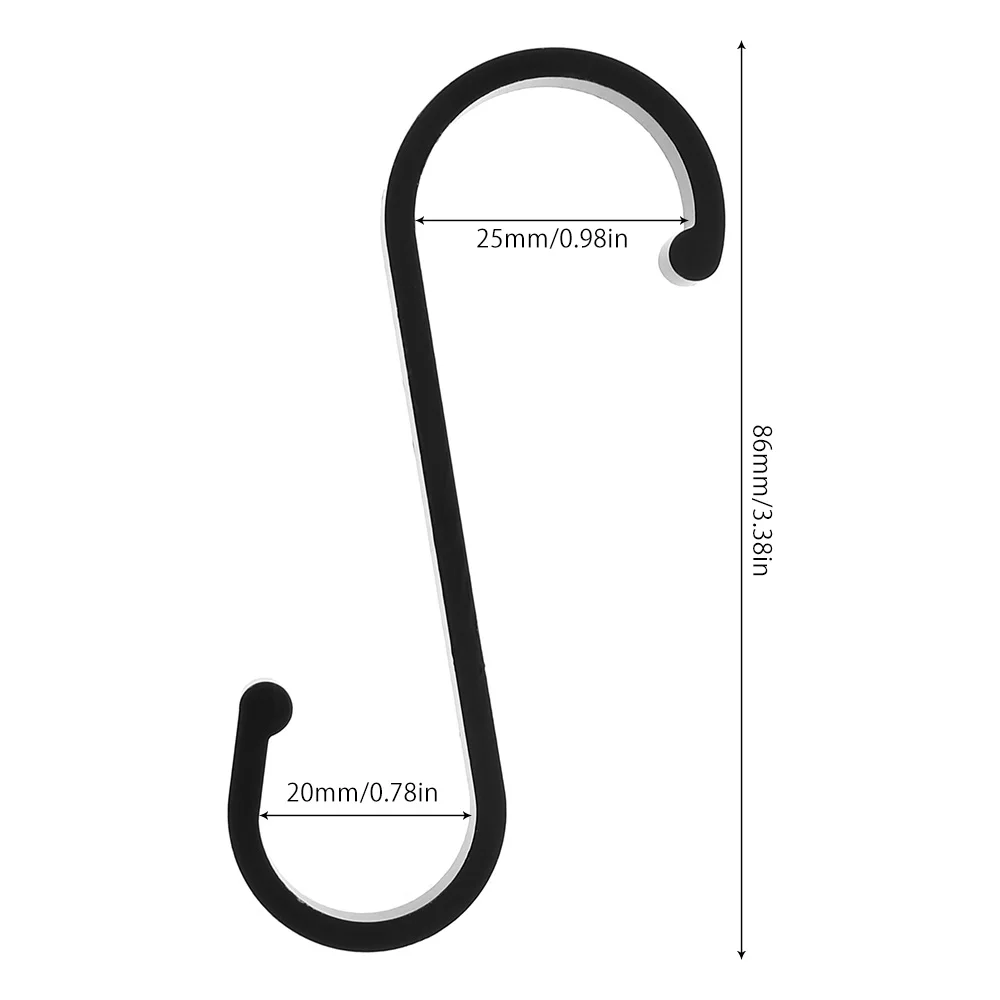 Sopito Ganci a S, 8pcs di Gancio a Forma di S in Metallo con Anello di