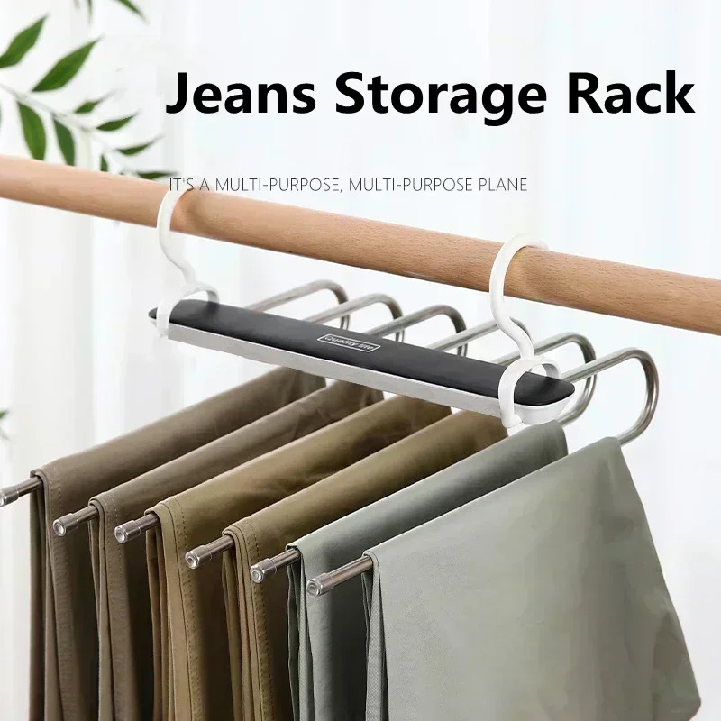 Jeans Folding Trouser Hangers Stainless Steel Trousers Clip Multi