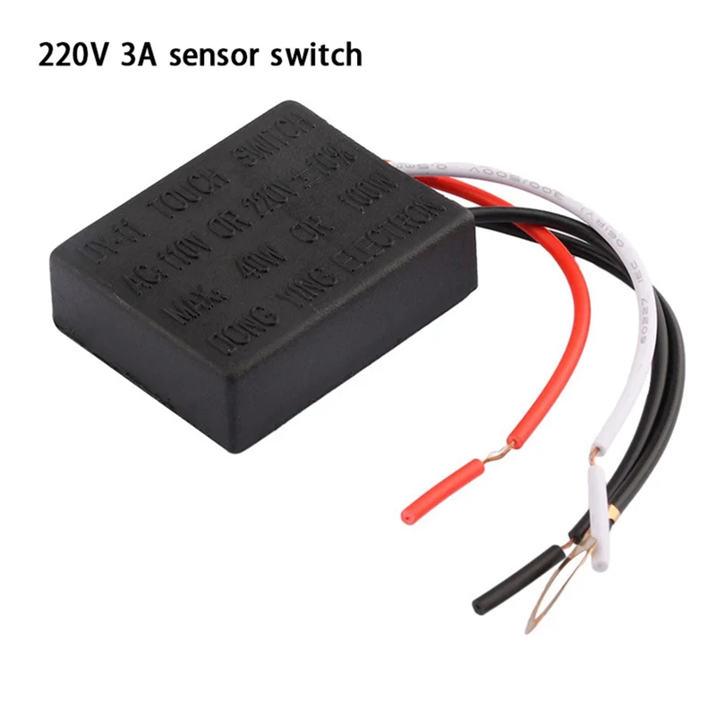 BAAE AC 220V 3A 터치 감지 스위치 책상 램프 부품 터치 컨트롤 민감한 전구 조광기 전등 스위치 15-85W 터치 스위치
