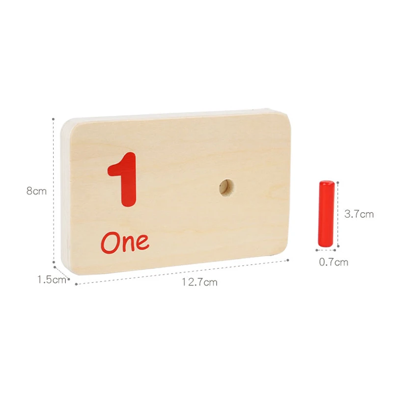 Wooden Counting Stick Math Game Number Matching Educational Toy_voghion.com
