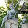 Flower Fairy Statue Ornament Figurines With Wings Outdoor Garden Resin Craft Landscaping Yard Decoration Fast Delivery 1
