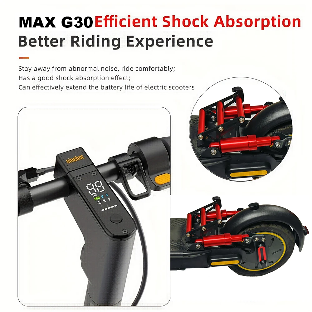Neue G30 Hinterradaufhängung Ninebot Roller MAX G30LP G30D Stoßdämpfer Ersatzteile für G30E Elektroroller Zubehör