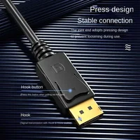 DP Display Port To HDMI-Compatible Adapter Connect Converter 1.8m Cable 2k 4k 1080p For Desktop Laptop PC TV Monitor Projector - Image 2