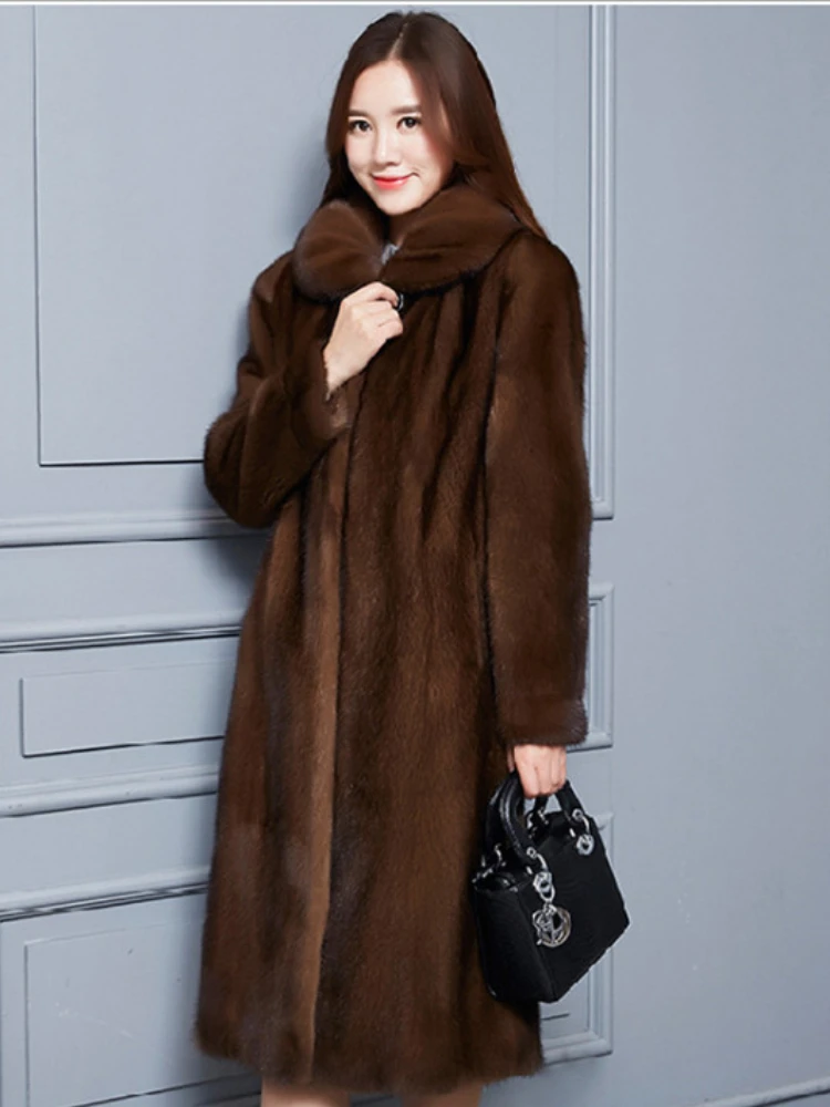 Winter Coat Women Faux Mink Fur Jacket Korean Style Women's Clothing