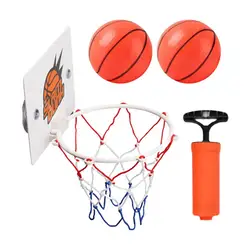 Portable Mini Basketball Hoop Toy Set for Home Basketball Fans - Stress-Relief Game for All Ages (1set)