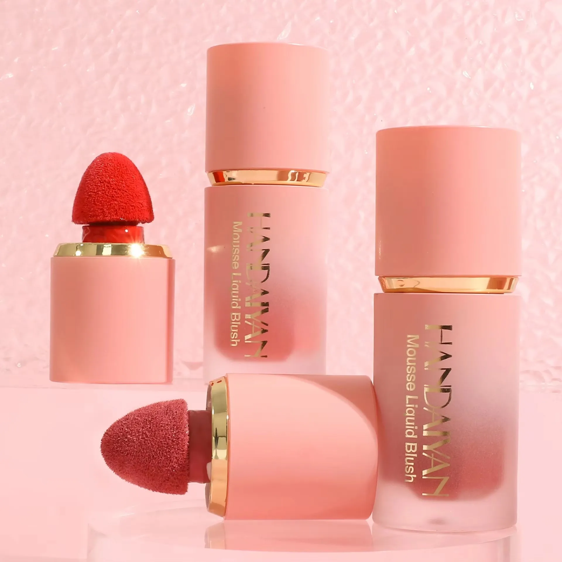 6 Color Matte Liquid Blush Stick Smooth Lasting Blush Cream for Lips and Cheeks Concealer Rouge Waterproof Contour Makeup. 3