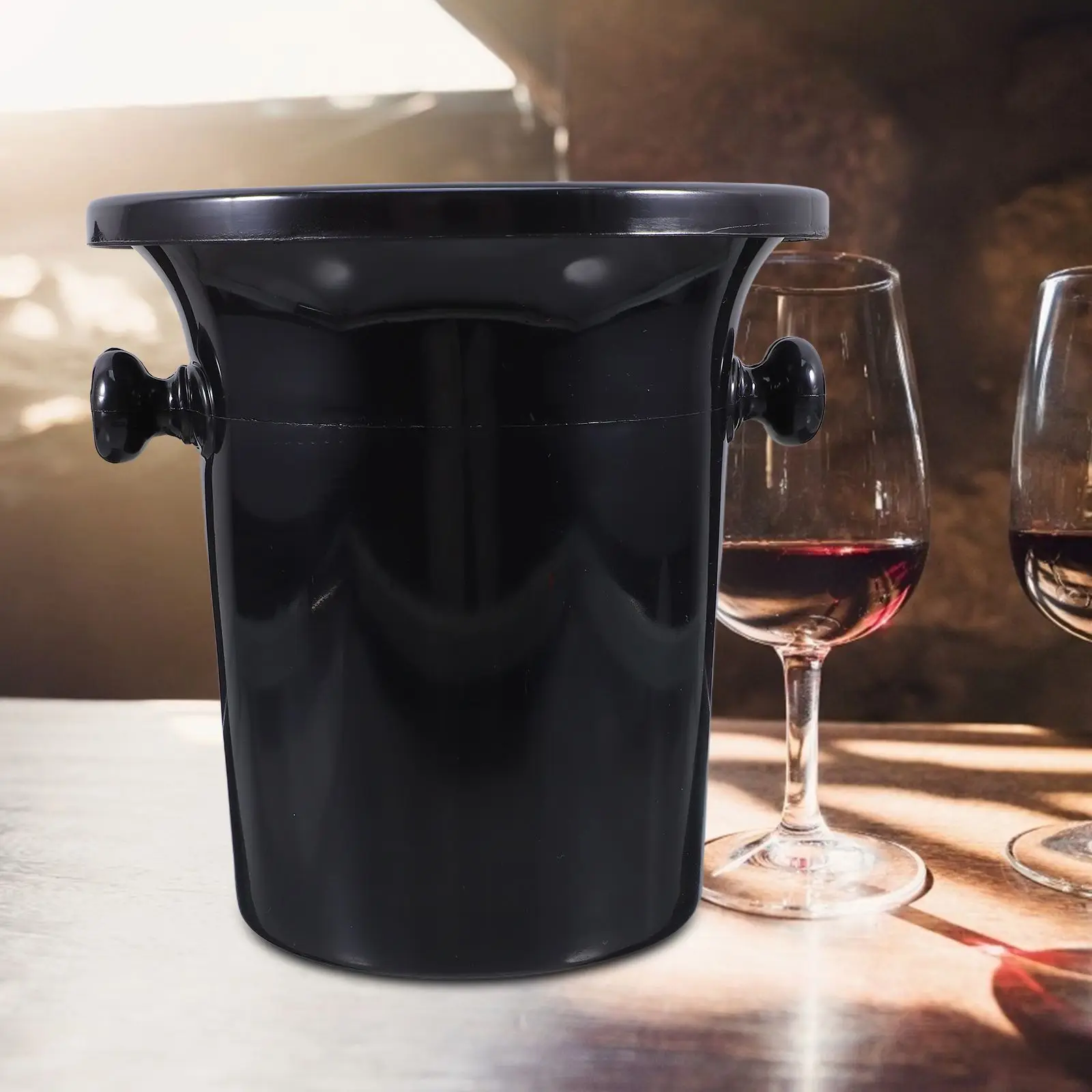 4 Pcs Tasting Spittoons Plastic Buckets Lids Big Round Mouth Funnel Design for Parties Cellars Bars Eco Material