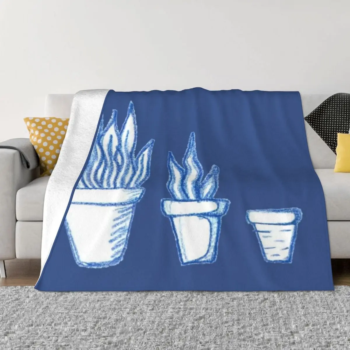 

Burro Pot Soft Micro Fleece Blanket Modern Comfortable Suitable For Sofa AntiPilling