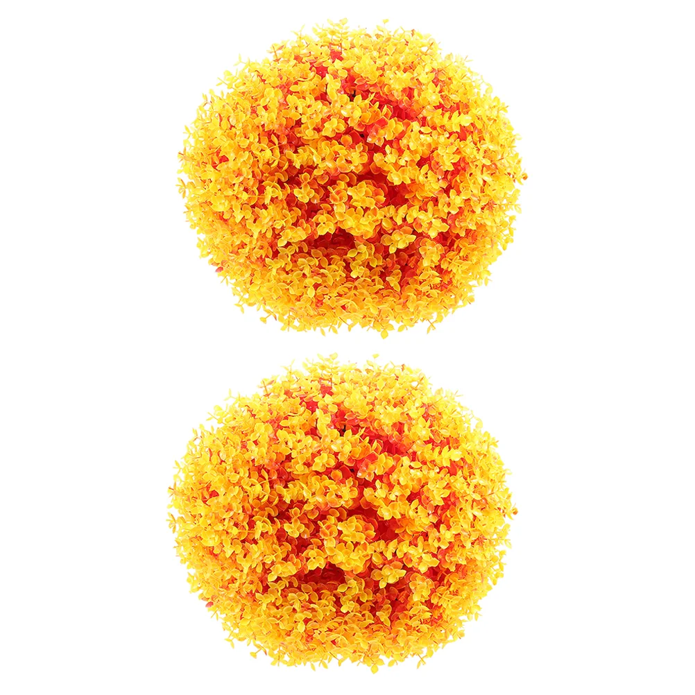 

2pcs Artificial Topiary Ball Garden Hanging Plant Ball Realistic Topiary Plant Ball Decoration