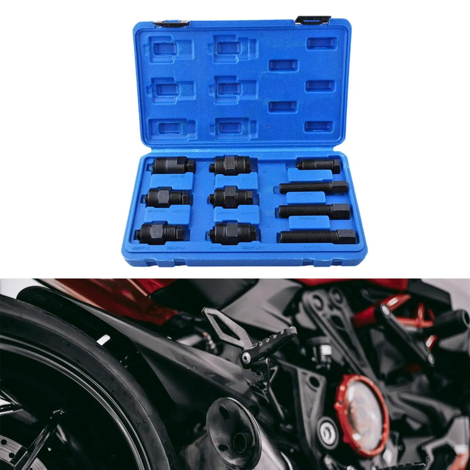 10 Piece Flywheel Puller Set Maintenance Tools Sturdy Heavy Duty Easy Use Garage Equipment Generic Easy to Carry Professional