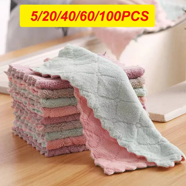 5/10/20/40/60 db Szuper Abszorbens Mikroszálas Konyhai Étel Törülköző Nagy Hatékonyságú Evőeszközök Háztartási Szerszámok