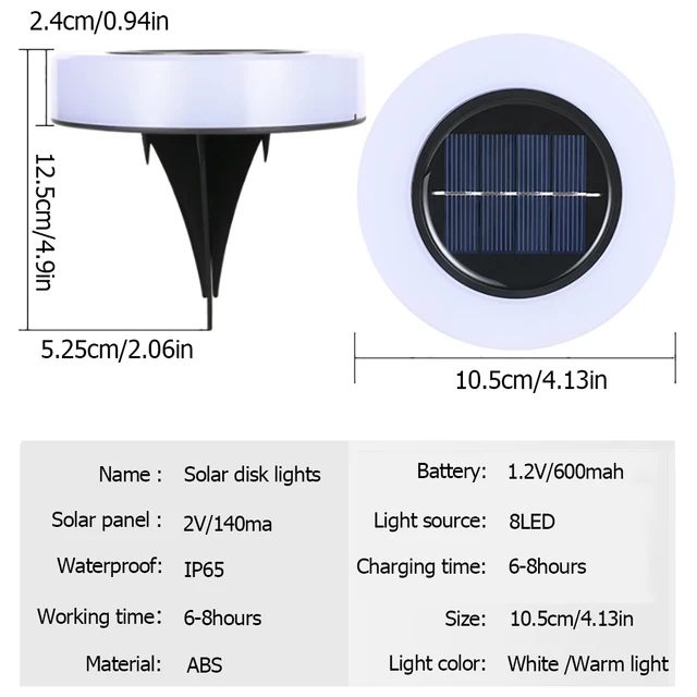 Kültéri Világítás Kerti Dekoráció Napenergia Led -Es Otthoni Világos Udvari Útvonal Napelemes Lámpa - Image 4