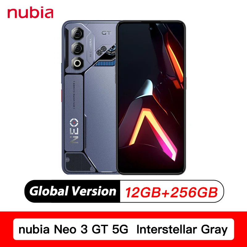 新しいオリジナルグローバルバージョン Nubia neo3 GT 5G