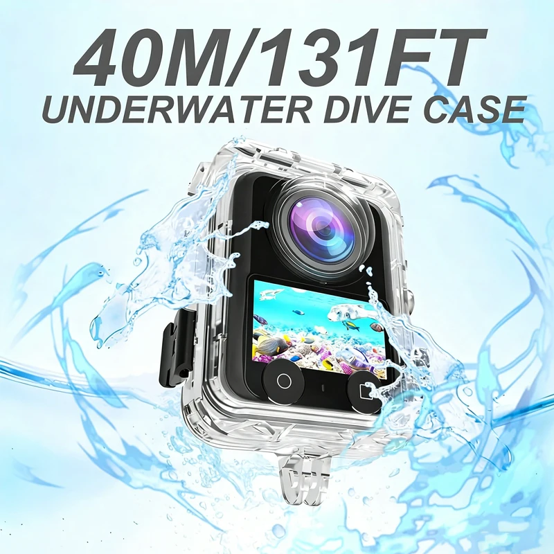 Für DJI Osmo 360 Unsichtbare Dive Fall Wasserdichte Gehäuse 40 M/130FT Unterwasser Tauchen Schutzhülle für DJI Osmo360 Zubehör – Detail 4