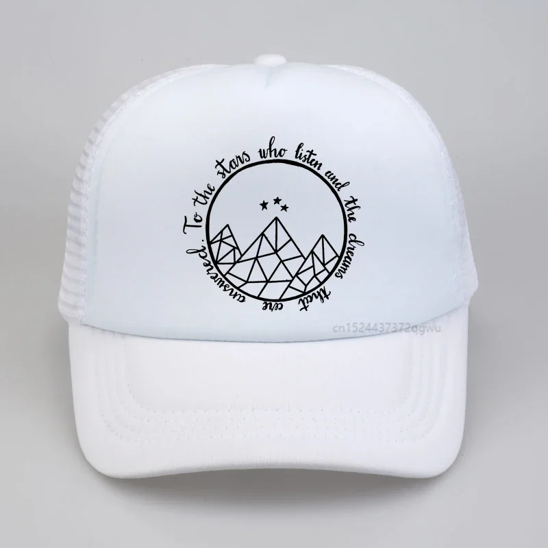 ACOTAR To The Stars Who Listen caps for men Sarah J.Maas ACOMAF baseball cap summer Breathable Mesh trucker caps gorras