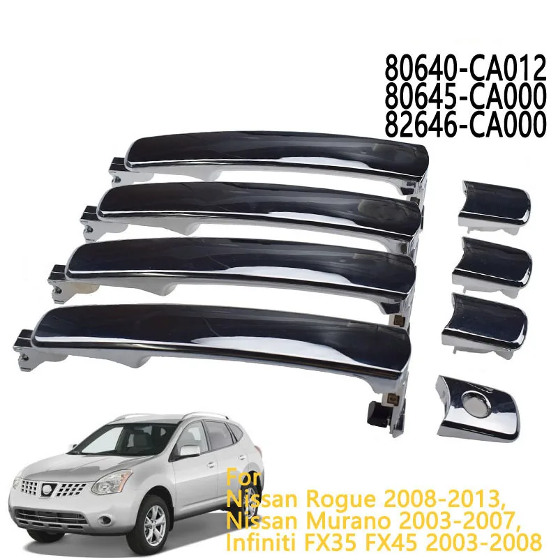 Poignée de porte extérieure pour Nissan Rogue, 2008-2013, X-Trail, 2008-2013, Murano, 2003-2007, MF iti, FX35, FX45, G35, 2003-2008, 80640CA012