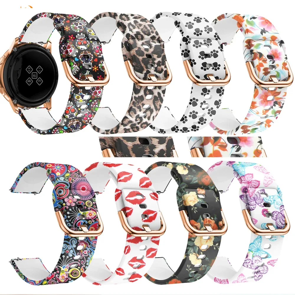 Universal 20mm Quick Release Soft Silicone Watch Strap Wristband