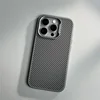 Luxury Carbon Fiber Texture Simple Phone Case For IPhone 12 13 14 15 16 Pro Max Soft Rubber Frame Cover For IPhone 16 15 ProMax 3