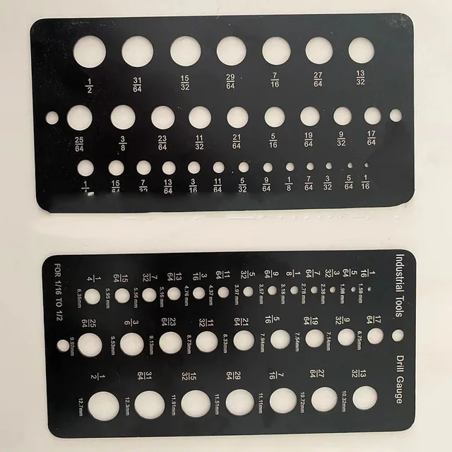 Calibro Per Trapani 29 Misure - In Acciaio Inossidabile, Per Diametri Viti E Bulloni, Con Marchiatura Chiara - Foto 8