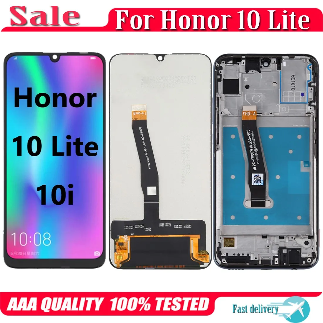 

Для Huawei Honor 10 Lite 10 Lite HRY-LX1 LCD дисплей сенсорный экран дигитайзер в сборе для Honor 10i LCD