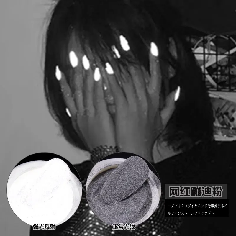 1 box Disco Dancing Glitter Powder Nail Art Decoration Shining Dust Manicure Nail Polish UV Gel Design Fluorescent Pigment