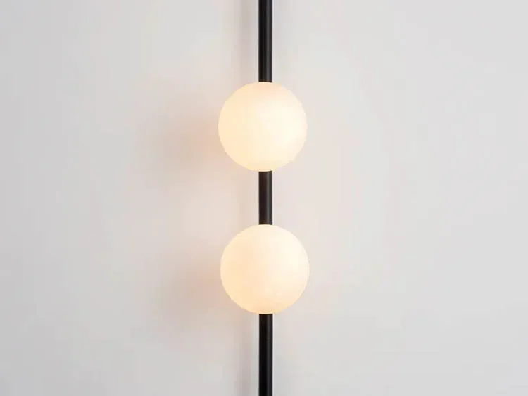 Long LED Glass Ball Plug-In Wall Lamp 4