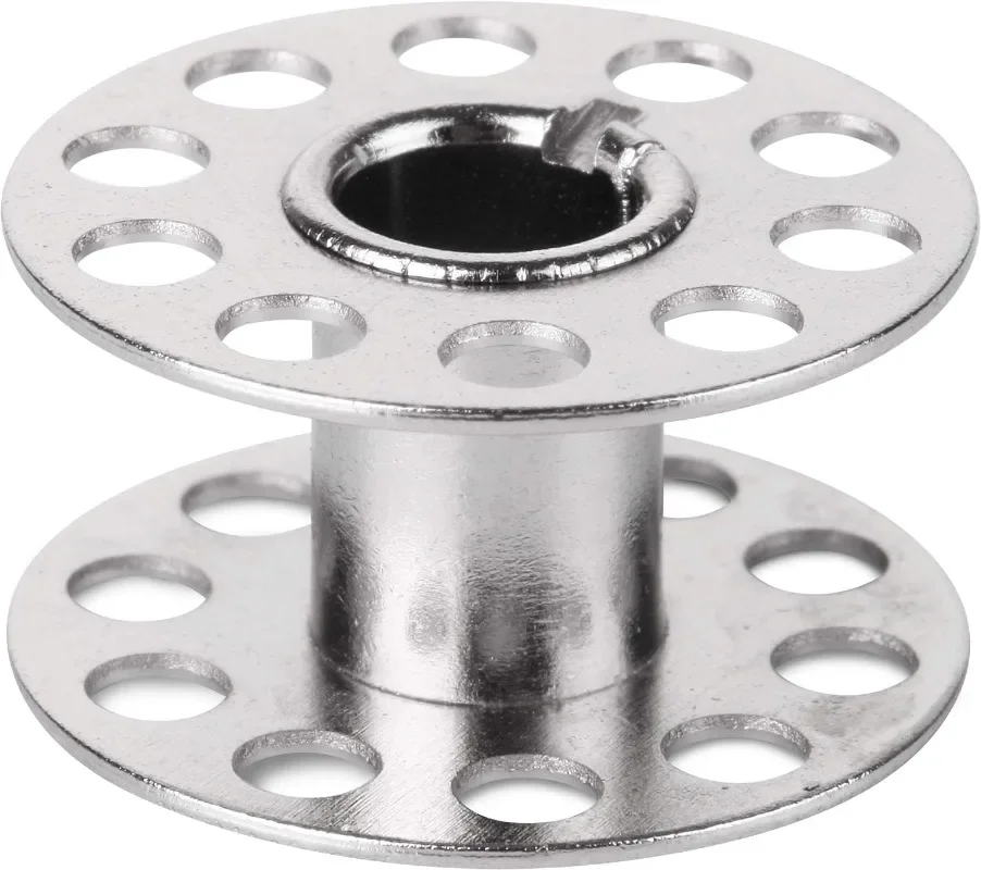 Sewing Machine Bobbins Household Sewing Machine Coil Roller Metal Bobbins Empty Spool Stainless Steel For Silk Thread Winding Brother Tailoring Parts