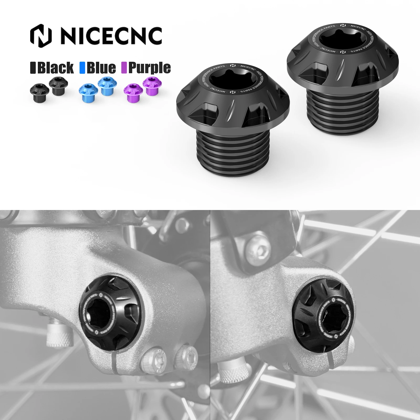 NICECNC Für Surron Light Bee X S L1E 2024 2025 Segway X160 Segway X260 Sur-Ron Vorderrad Achse Bolzen Mutter Elektrische Motorrad