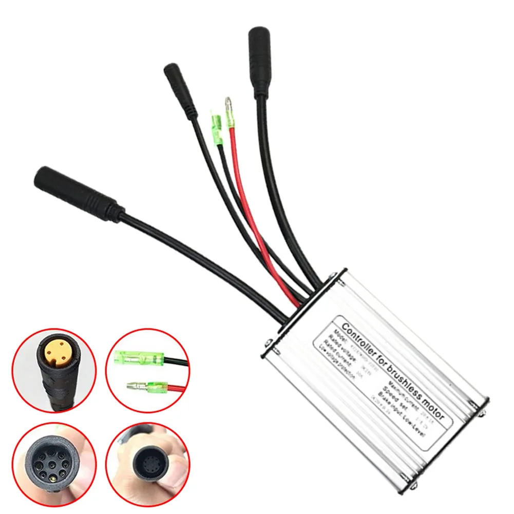 

36/48V KT-25A E-bike Waterproof Controller W/Lightline For 750W Brushless Motor Sinewave Controller For Electric Bike