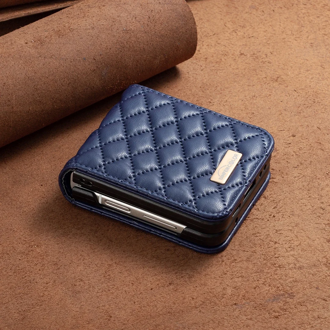 Luxury Leather Anti-Knock Protective Flip Phone Case