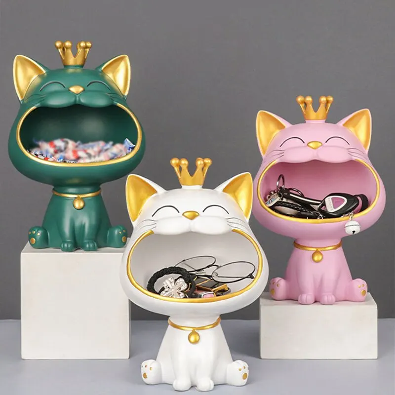 Fortune Crown Big Mouth Cat Storage Tray 2