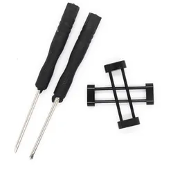 Enhanced Watch Strap Connection Screw Rod Nut for Wrist Band Connector 24mm Adapter (One pair black)
