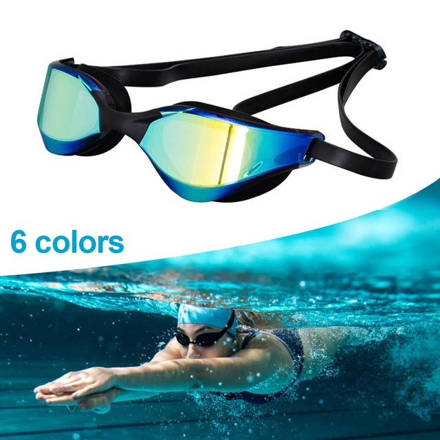 Gafas de natación profesionales para hombre y mujer, lentes de piscina  impermeables, antivaho, protección UV, ajustables - AliExpress