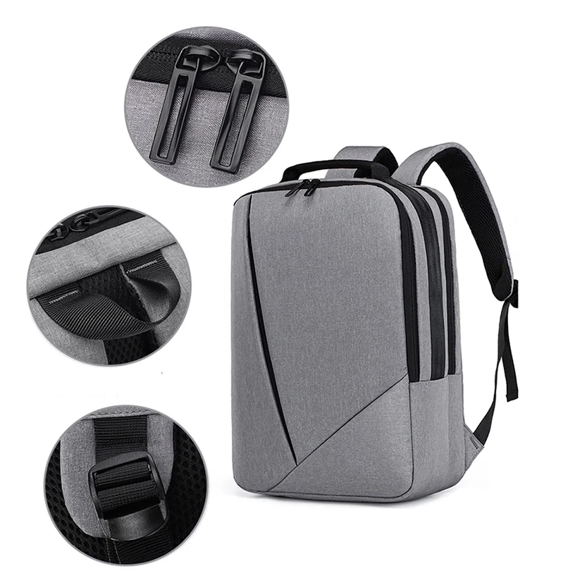 Zaino Da Uomo D'Affari Zaino Da Uomo Con Ricarica Usb Zaino Da Uomo Multifunzionale Impermeabile In Tessuto Oxford Per Laptop 15.6 Pollici