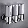 Manual Liquid Soap Dispensers double/triple 500ml Wall Mounted Shampoo Container soap and gel dispenser Bathroom Accessories 6