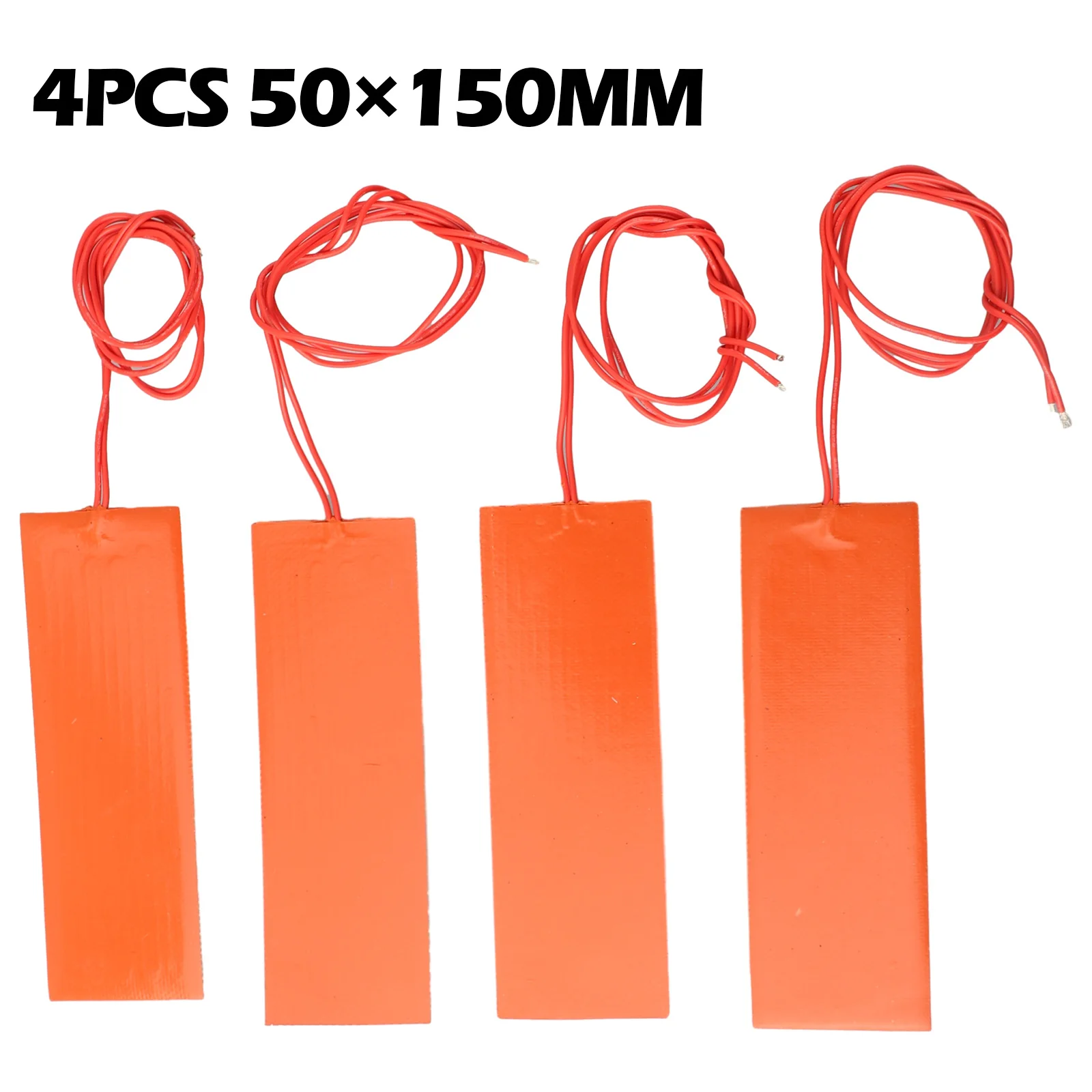 

Durable Silicone Heating Pad Heating Pad Heating Mat Orange Silicon Rubber 4pcs Rubber Heating Pad Fast Heating
