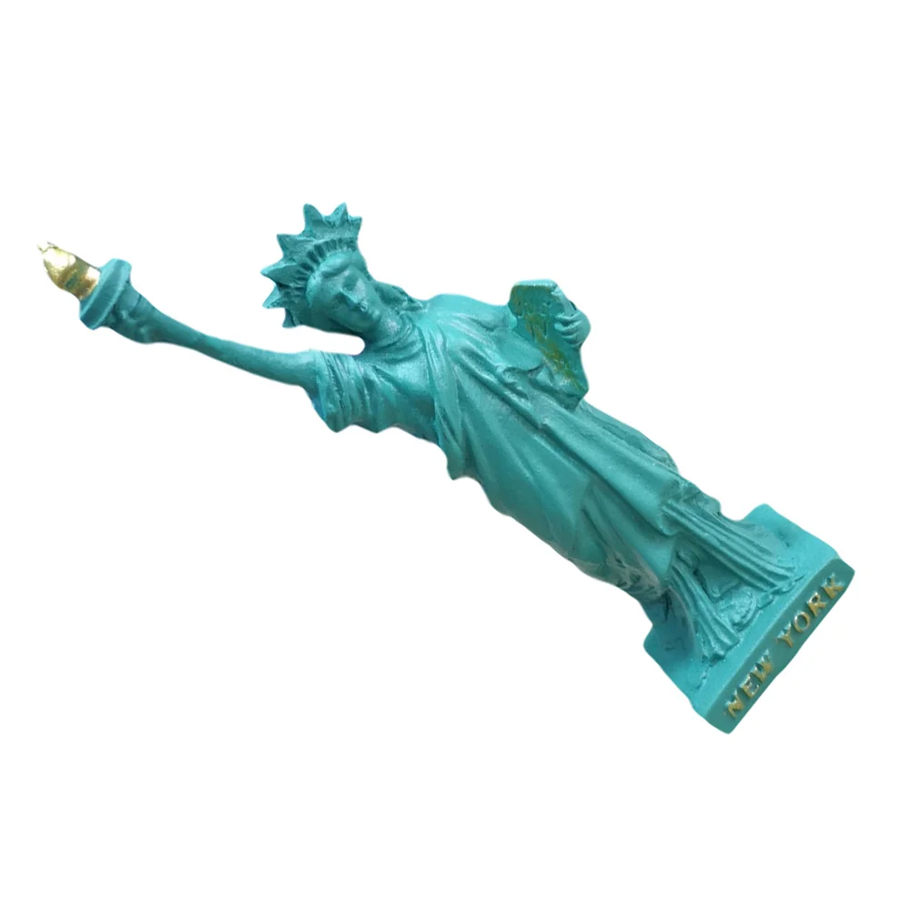 

Souvenir Statue of Liberty Ornament Dinning Table Decor American Resin Micro Landscape